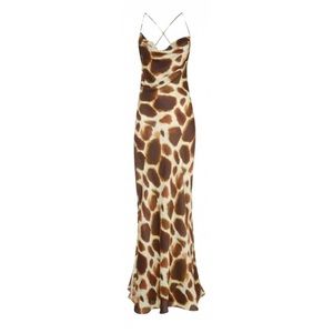 Rat & Boa Arizona Giraffe Print Dress with Tags
